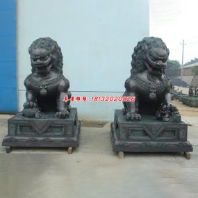 看門(mén)獅子銅雕