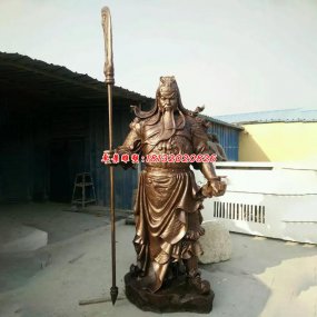 銅雕塑關(guān)公